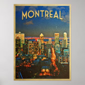 Montreal Skyline Poster (Voorkant)
