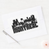 Montreal Skyline Rechthoekige Sticker (Envelop)
