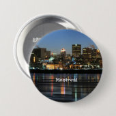 Montreal skyline ronde button 7,6 cm (Voorkant /achterkant)
