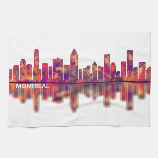Montreal Skyline Theedoek (Horizontaal)