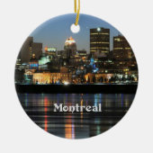 Montreal Skyline - Vrolijk kerstfeest Keramisch Ornament (Voorkant)