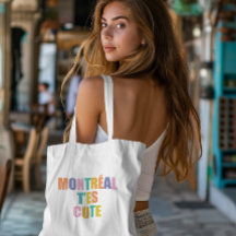 Montréal stad typografie modern kleurrijk