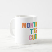 Montréal stad typografie moderne kleurrijke Mok (Voorkant links)