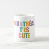 Montréal stad typografie moderne kleurrijke Mok (Center)