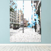 Montreal Street 8343a Canvas Afdruk (Insitu (Houten vloer))