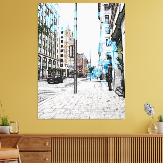 Montreal Street 8343a Canvas Afdruk (Insitu (Woonkamer))