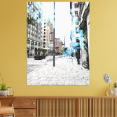 Montreal Street 8343a Canvas Afdruk (Insitu (Woonkamer))