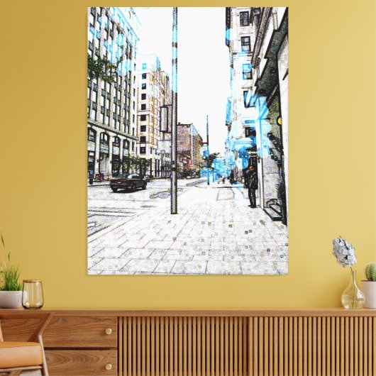 Montreal Street 8343a Canvas Afdruk (Insitu (Woonkamer))