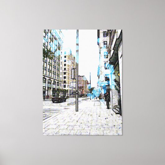 Montreal Street 8343a Canvas Afdruk (Voorkant)