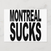 Montreal Sucks Briefkaart (Voorkant)