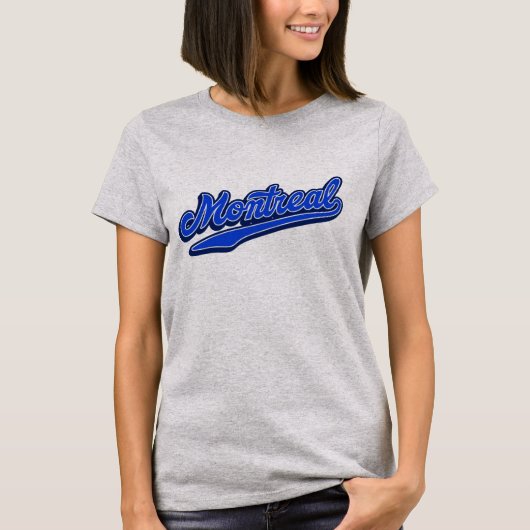  Montreal T-shirt – Retro City Baseball (Voorkant)