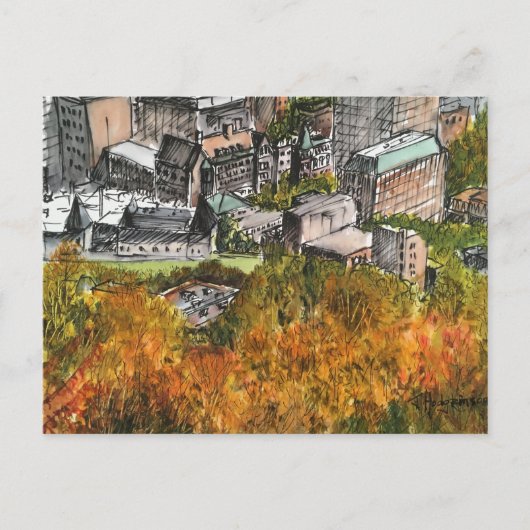 Montreal van Koninklijk Onderstel, watercolour, Briefkaart (Voorkant)