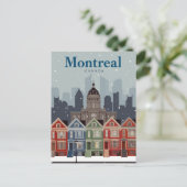 Montreal Victoriaanse Huizen Briefkaart (Staand voorkant)