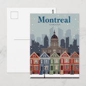 Montreal Victoriaanse Huizen Briefkaart (Voorkant / Achterkant)