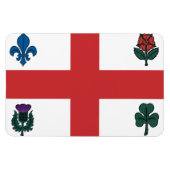 MONTREAL Vlag Magneet (Horizontaal)