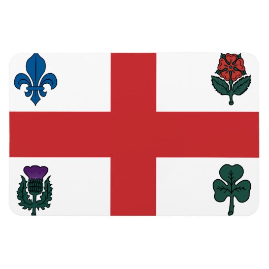 MONTREAL Vlag Magneet (Horizontaal)