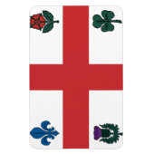 MONTREAL Vlag Magneet (Verticaal)