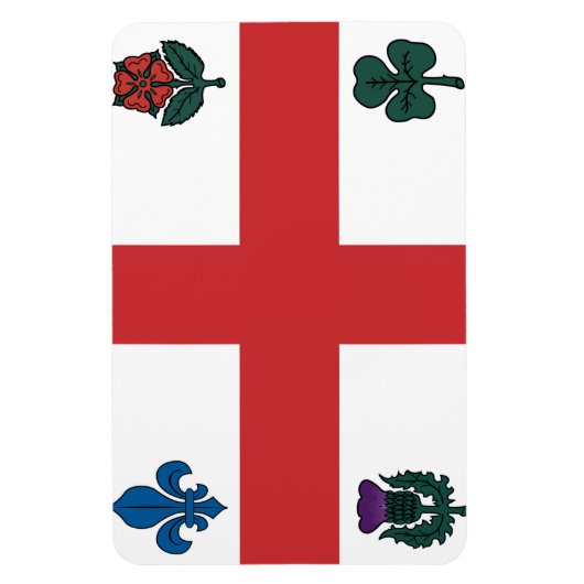 MONTREAL Vlag Magneet (Verticaal)