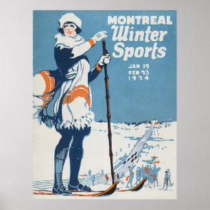 Montreal Winter Sports  Poster