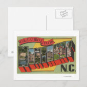 Montreat, North Carolina - Grote letterscènes Briefkaart (Voorkant / Achterkant)