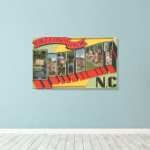 Montreat, North Carolina - Large Letter Scenes 2 Canvas Afdruk (Insitu (Houten vloer))