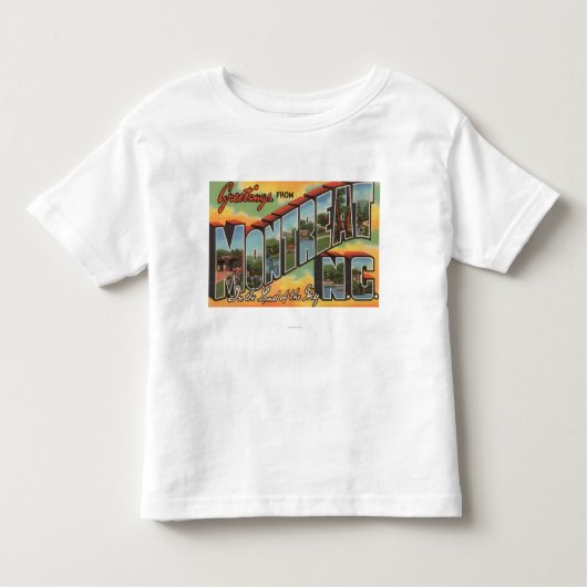 Montreat, North Carolina - Large Letter Scenes 2 Kinder Shirts (Voorkant)