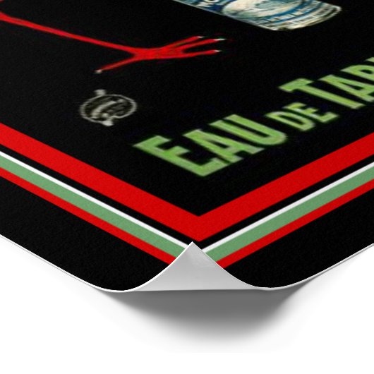 Montreaux French Art Deco Mineral Water Ad 12 x 16 Poster (Hoek)