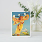 Montreaux Zwitserland vintage-Briefkaart Briefkaart (Staand voorkant)
