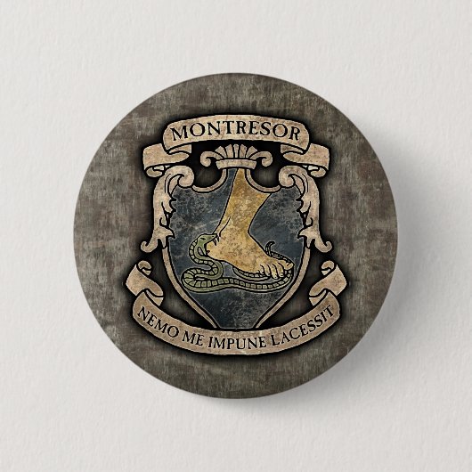 Montresor Coat of Arms Ronde Button 5,7 Cm (Voorkant)