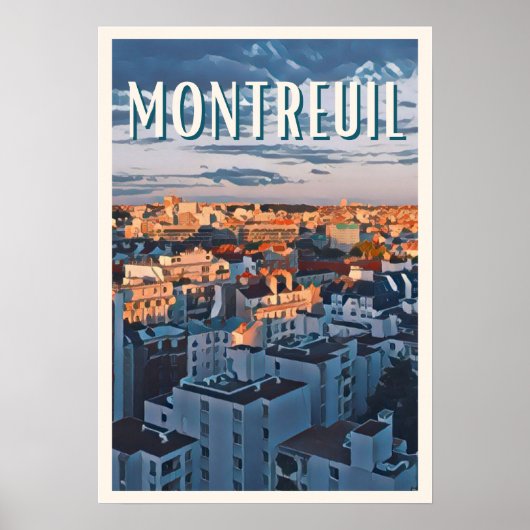 Montreuil Foto Vintage Poster (Voorkant)