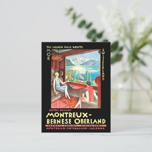 Montreux, Berner-Oberland, Zwitserland Briefkaart (Staand voorkant)