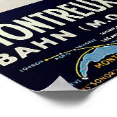 Montreux, Berner Oberland, Zwitserland Poster (Hoek)