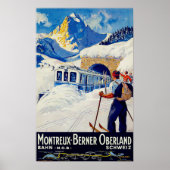 Montreux, Berner Oberland, Zwitserland Poster (Voorkant)