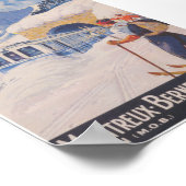Montreux - Berner Oberland Zwitserland  Ski Poster (Hoek)