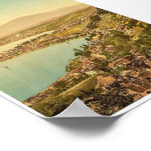 Montreux en Clarens, Geneve Lake, Zwitserland vi Poster (Hoek)