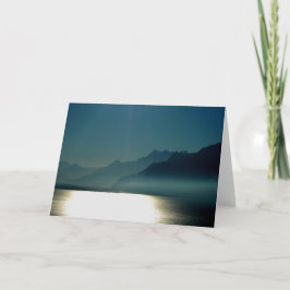 Montreux Meer van Genève Feestdagen Kaart