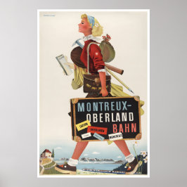 Montreux Reisposter Zwitserland Kunst Zwitserse Bo Poster