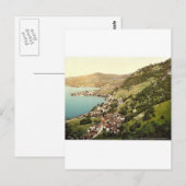 Montreux. Uitzicht uit Chambebaud, het meer van Ge Briefkaart (Voorkant / Achterkant)