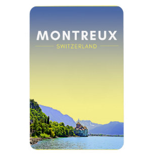  Montreux Zwitserland Art Magneet