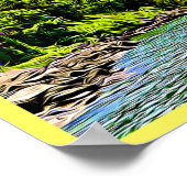 Montreux Zwitserland Art Poster (Hoek)