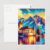 Montreux Zwitserland Briefkaart (Voorkant / Achterkant)