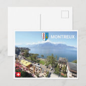 Montreux - Zwitserland Briefkaart (Voorkant / Achterkant)