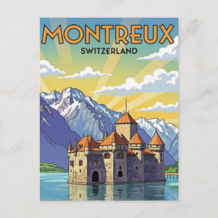 Montreux Zwitserland Chateau de Chillon Briefkaart