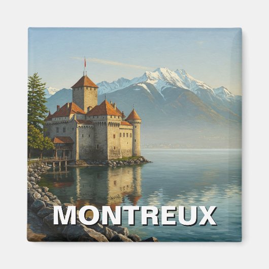 Montreux Zwitserland Chateau de Chillon Magneet (Voorkant)