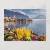 Montreux, Zwitserland, het mooie meer van Genève U Briefkaart (Voorkant)