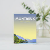 Montreux Zwitserland Revel Briefkaart (Staand voorkant)