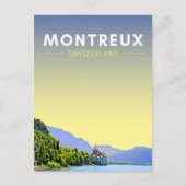 Montreux Zwitserland Revel Briefkaart (Voorkant)