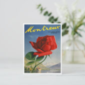 Montreux, Zwitserland Vintage Travel Briefkaart (Staand voorkant)