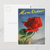 Montreux, Zwitserland Vintage Travel Briefkaart (Voorkant / Achterkant)