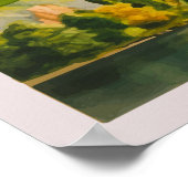 Montreux Zwitserland Vintage Travel Poster (Hoek)